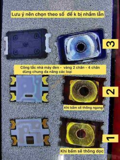 Công tắc - nút nguồn - volume 2 chân - 4 chân