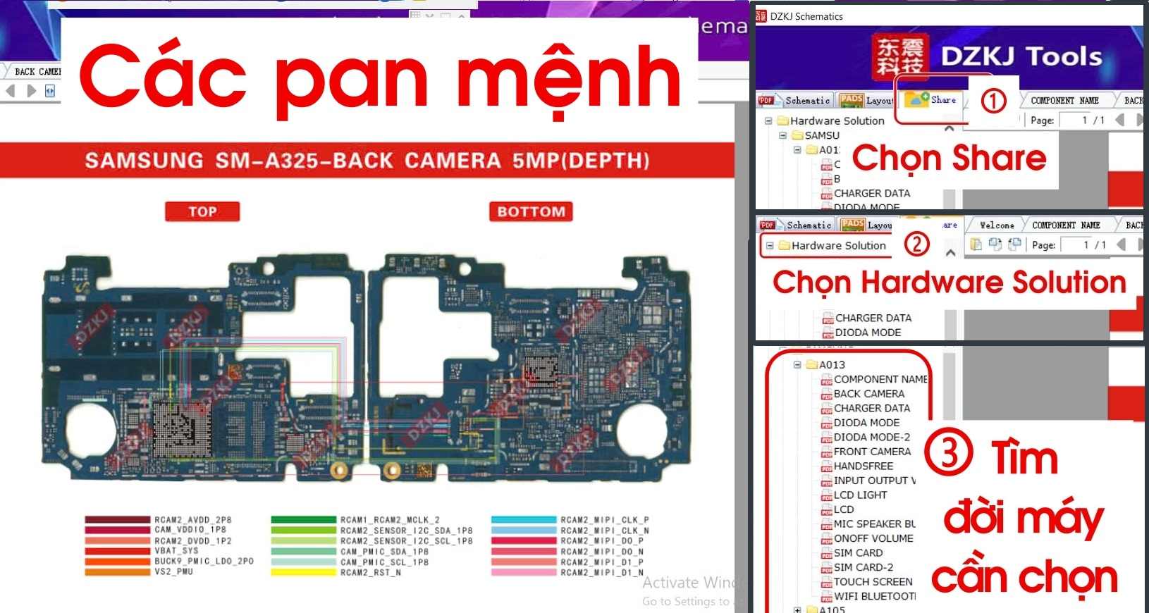 Sơ đồ DZKJ androi iphone ipad