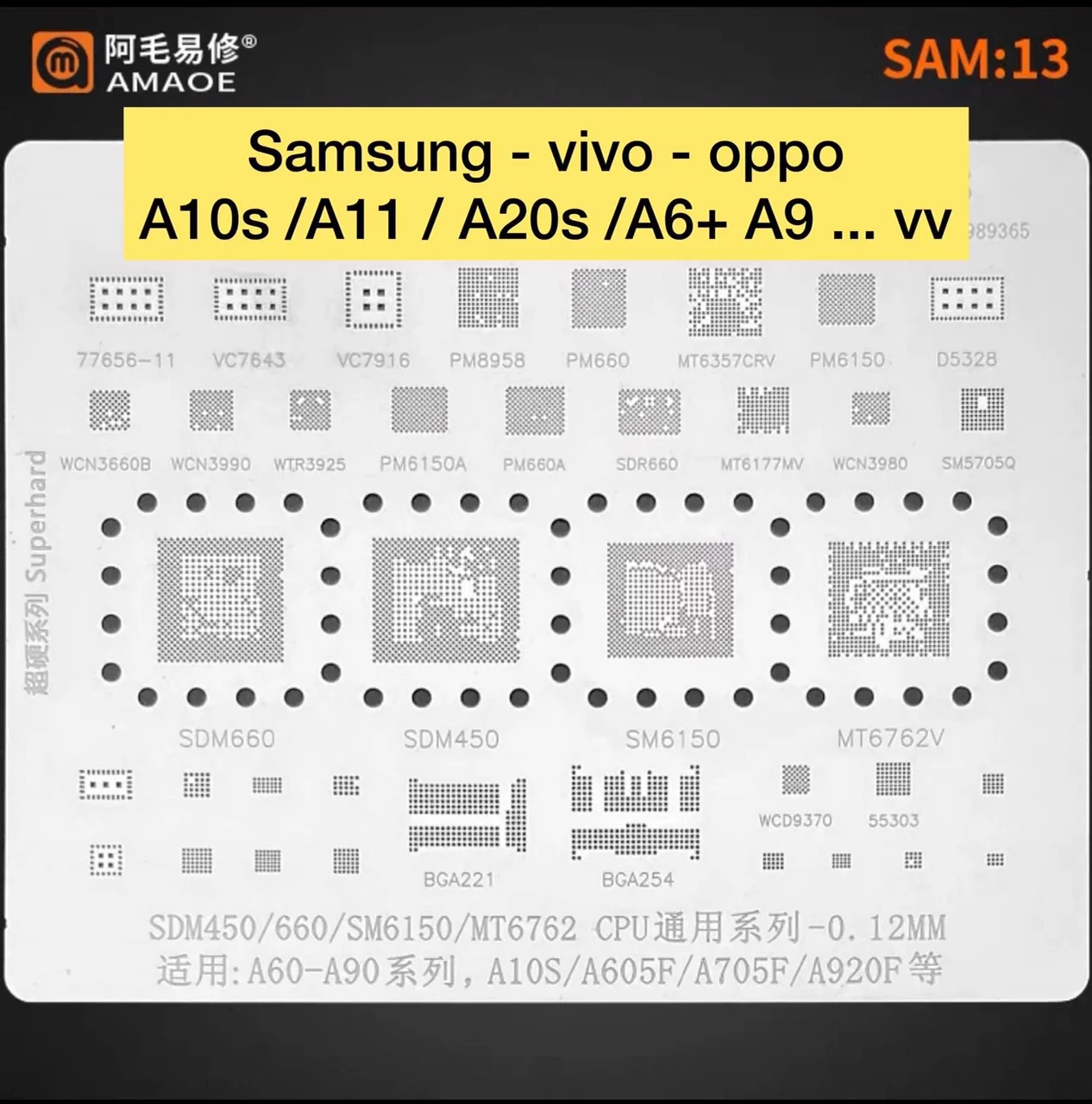 Vỉ SAMSUNG 13 làm chân IC