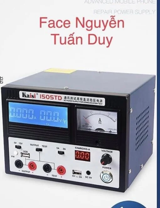 Đồng hồ Kaisi-1505TD 15V 5A kẹp dòng chống sập