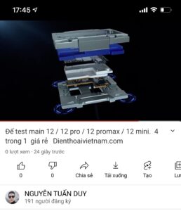 Đế test main 4 trong 1  cho 12 - 12 pro - 12 promax -12 mini.    giá rẻ