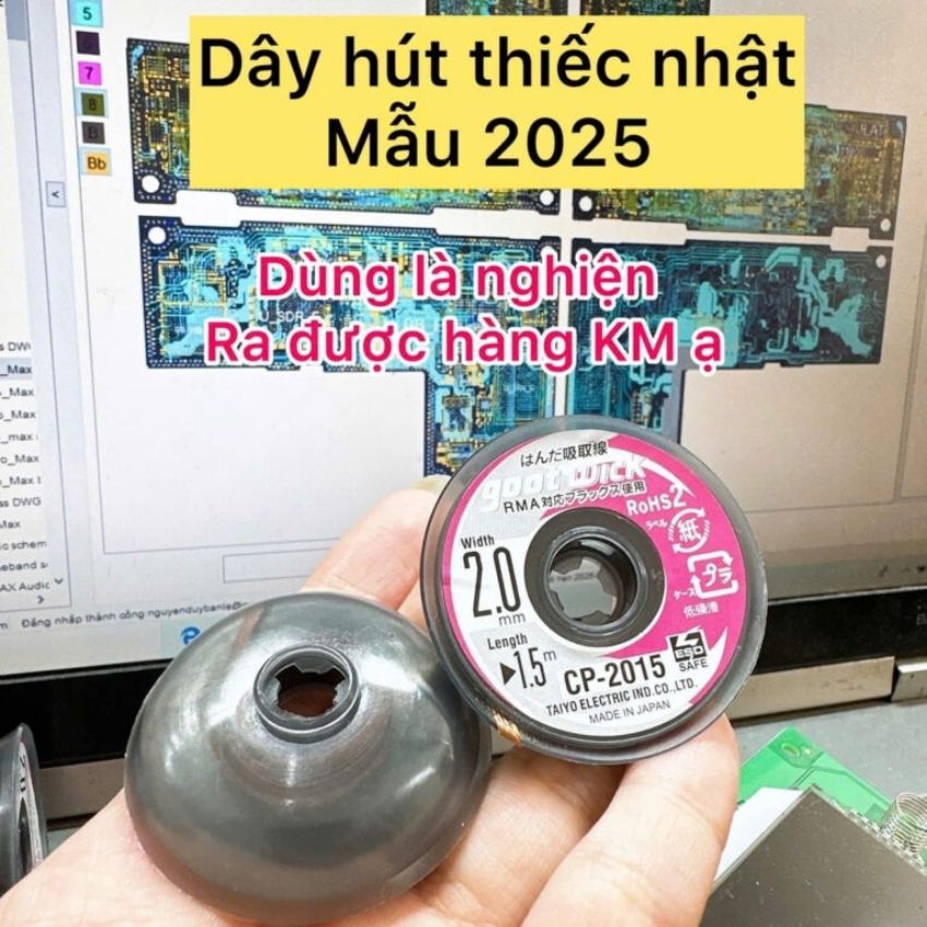 Dây hút thiếc Goot Wick Nhật CP-2015 2.0mm - 1.5m