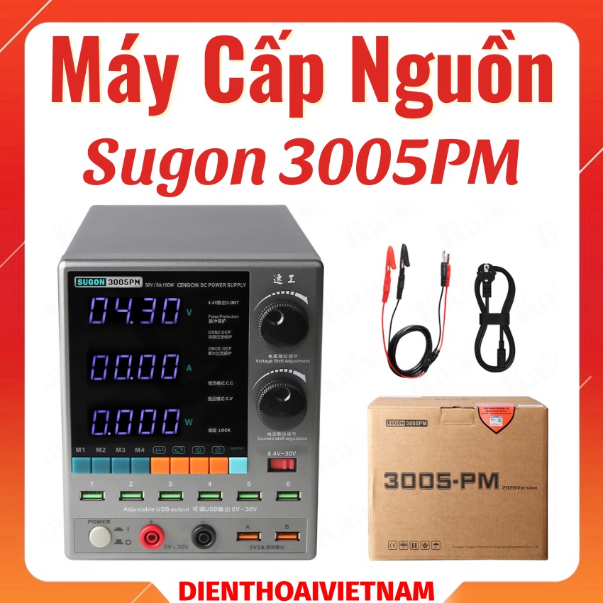 Máy cấp nguồn SUGON 3005PM Đồng hồ nguồn