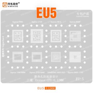 Vỉ làm chân ic EU:5 Samsung A21S, A12, M21 chip 3830 XGO