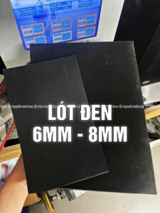 Lót cao su Đen 8MM và 6MM