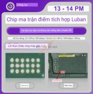 ic sửa FACE iD Luban 13/14PM dùng chung