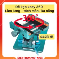 Đế kẹp xoay 360 làm lưng - tách màn đa năng