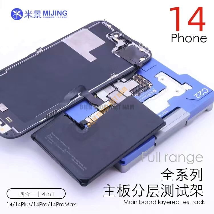 Đế test main C22 MIJING iPhone 14 / 14 Plus / 14 Pro / 14 ProMax