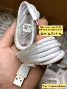 Dây cáp sạc nhanh Micro OPPO Ori 2A