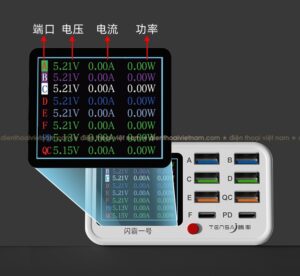 Sạc 8 cổng bản cao cấp 2024