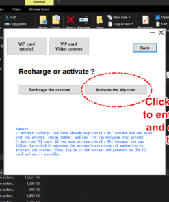 Diagram Vip Tool Wuxinji - Registering and activating your account