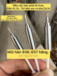 Mũi Hàn 936 LUOWEI Dao Thẳng Cong
