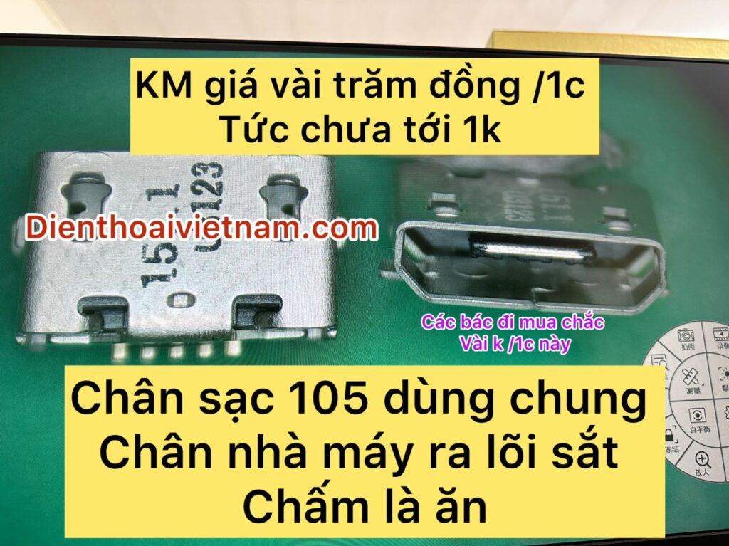 Chân sạc micro Nokia 105 ori lõi sắt