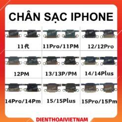 Chân Sạc iPhone original từ 7 đến 17PM mới nhất