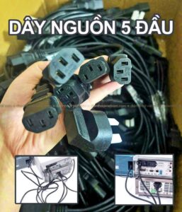 Dây Nguồn 5 Đầu Chống Cháy - Chịu Tải Lớn - 2m