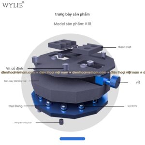 Đế Kẹp Main WYLIE K18 Xoay 360°