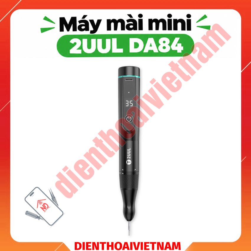 Máy mài mini 2UUL DA84 CVT tích pin, tặng kèm 10 mũi mài