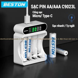 Bộ Sạc Pin C9023L Beston 4 pin AAA dung lượng cao 3300mAh