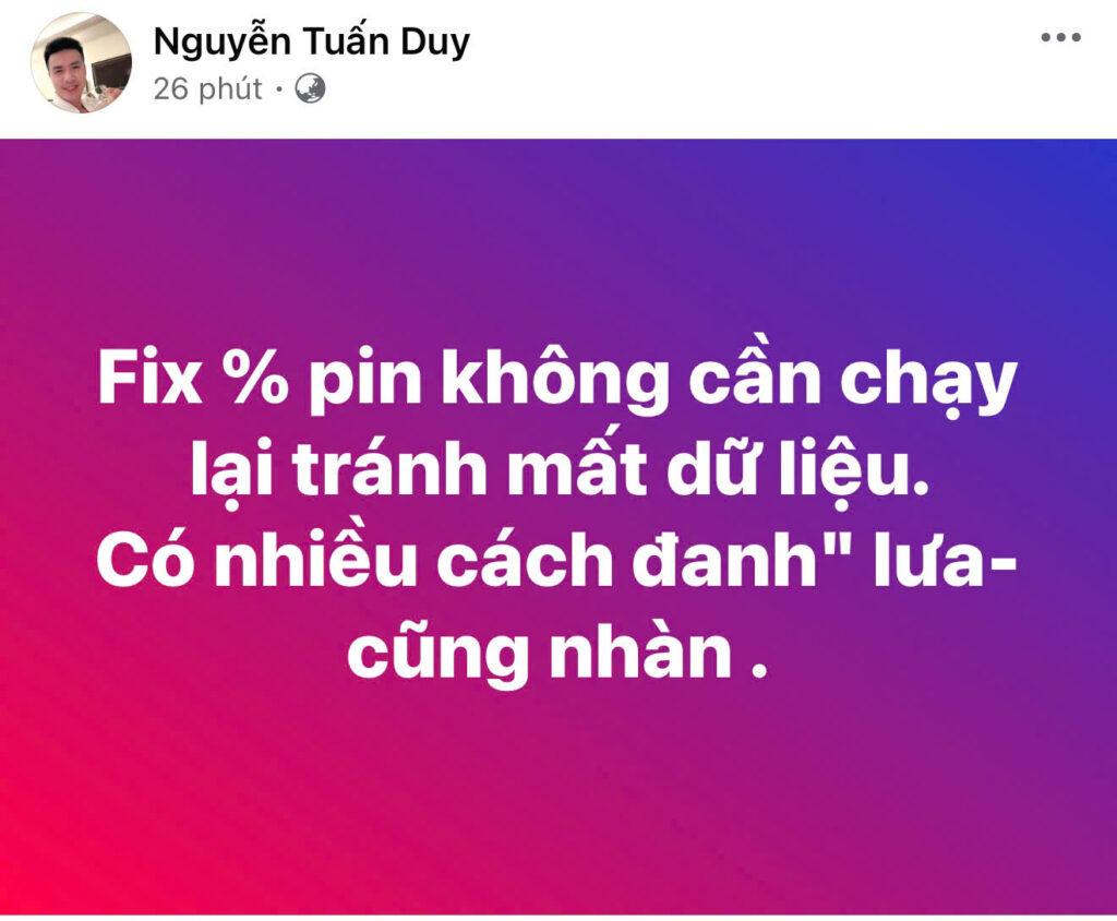 Hướng dẫn fix 100% Pin nhanh chóng iOS 18.1 không mất dữ liệu