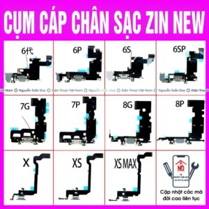 Cụm Cáp Chân Sạc iPhone Zin NEW 6 - 16ProMax mới nhất