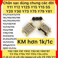 Chân sạc Vivo Y11 Y12 Y15 Y17 Y12S Y 12A Y20 Y20S Z1 V5 V11