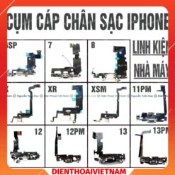 Cụm Cáp Chân Sạc iPhone Linh Kiện 6 - 16ProMax mới nhất
