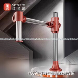 Tay xoay Kính Hiển Vi YCS đỏ đa năng - Giá đỡ kính hiển vi ycs