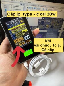 Củ sạc - Dây Cáp sạc iPhone 20W Zin hộp 