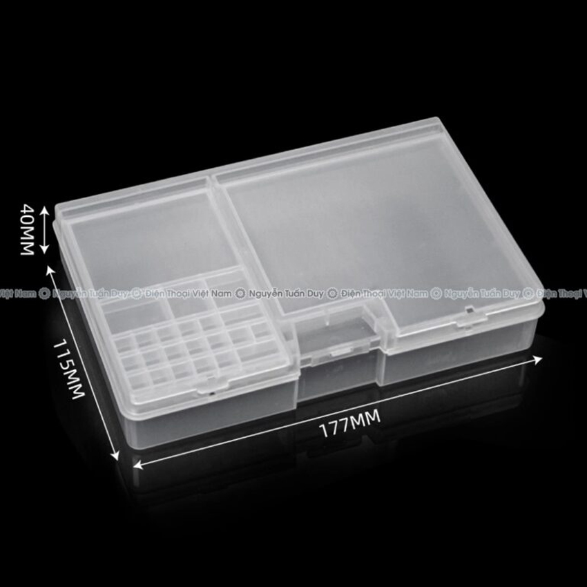 Hộp nhựa đựng máy, linh kiện, ic main đa năng 2 tầng