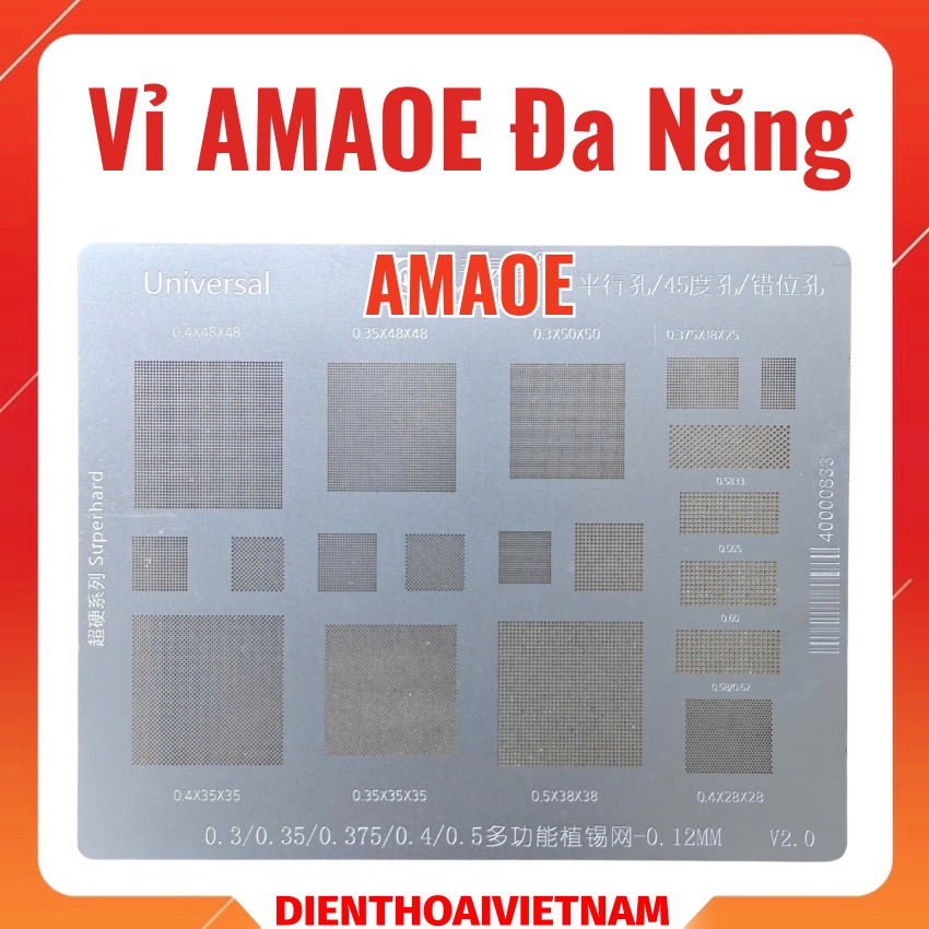Vỉ AMAOE đa năng 0.3 / 0.35 / 0.4 / 0.5