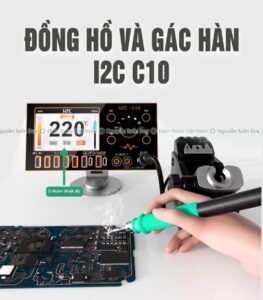 Đồng hồ i2c C10 và Gác hàn C10