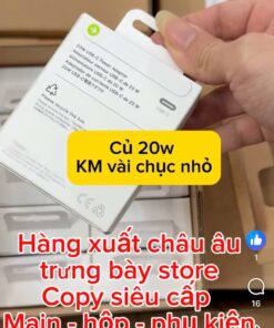 Củ sạc 20W Full Hộp hàng xuất châu Âu