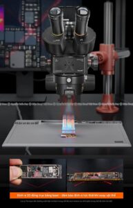 Kính hiển vi Qianli 6558 Gorilla 3 mắt