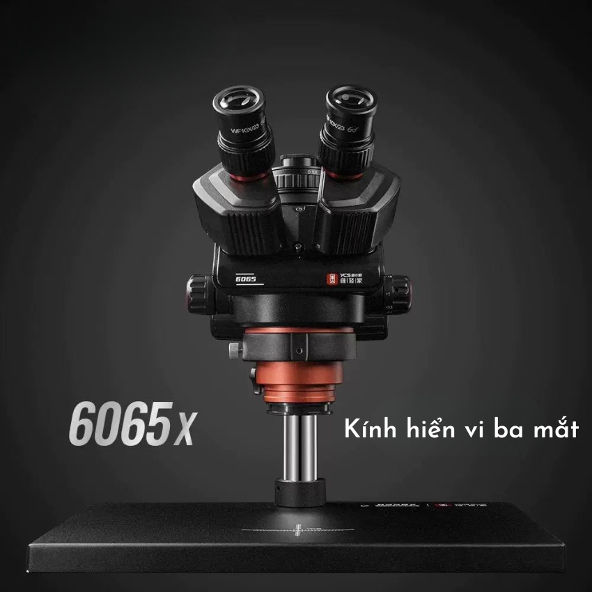 Kính hiển vi YCS 6065X Microscope 3 mắt, phóng đại 65X