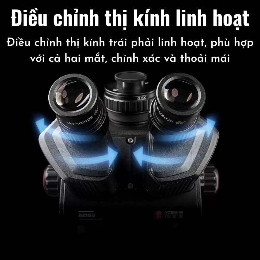Kính hiển vi YCS 6065X Microscope 3 mắt, phóng đại 65X