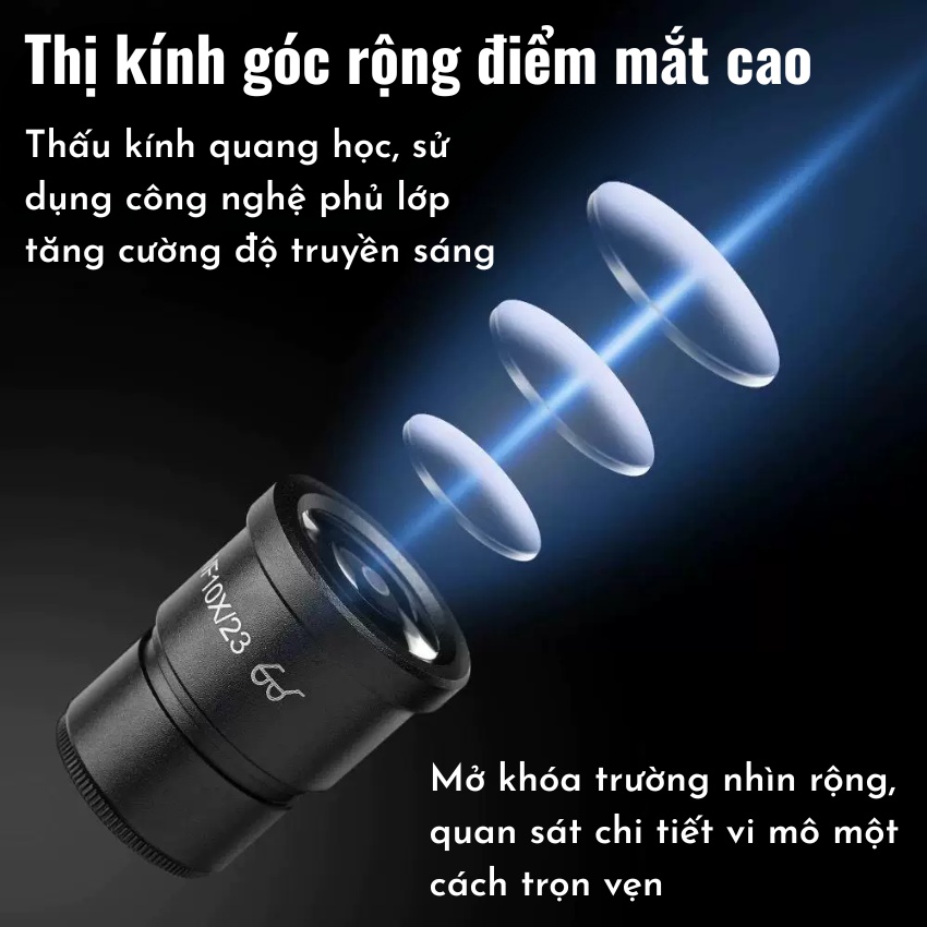 Kính hiển vi YCS 6065X Microscope 3 mắt, phóng đại 65X