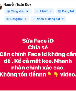 Căn chỉnh FaceiD không cần đế 100%