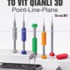 Tô vít 3D Qianli Point-Line-Plane Cố định vòng bi bằng thép không gỉ