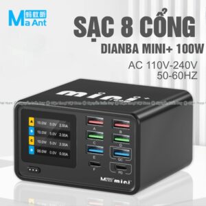 Sạc 8 cổng MaAnt 100W Dianba Mini+