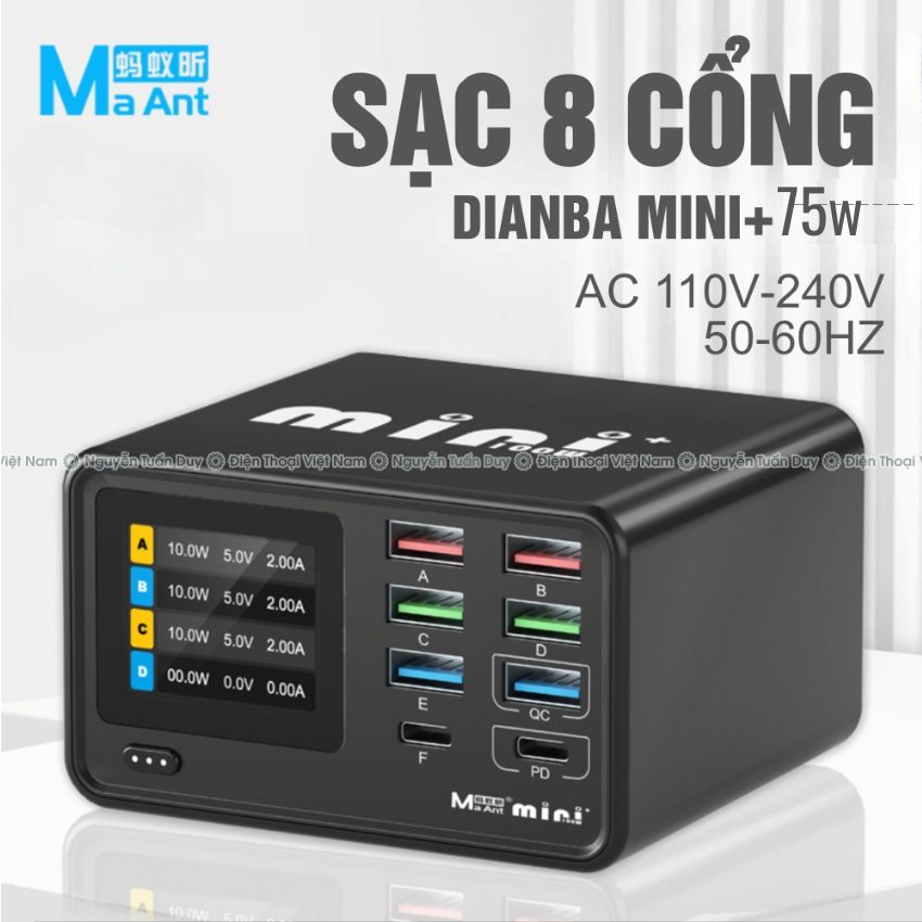 Sạc 8 cổng MaAnt 100W Dianba Mini+