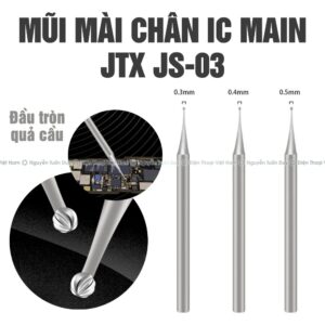 Mũi mài chân ic main JTX JS-03 mũi tròn quả cầu