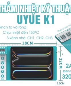 Thảm nhiệt kỹ thuật UYUE K1 chịu nhiệt cao 15inch to rộng