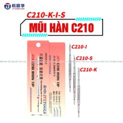 Mũi Hàn C210 JTX Cong Thẳng Dao