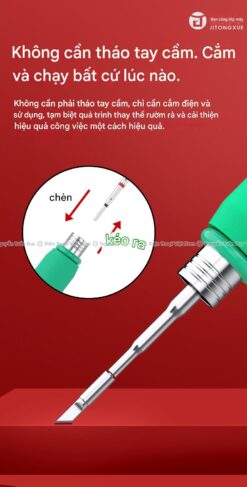 Mũi Hàn C210 JTX Cong Thẳng Dao