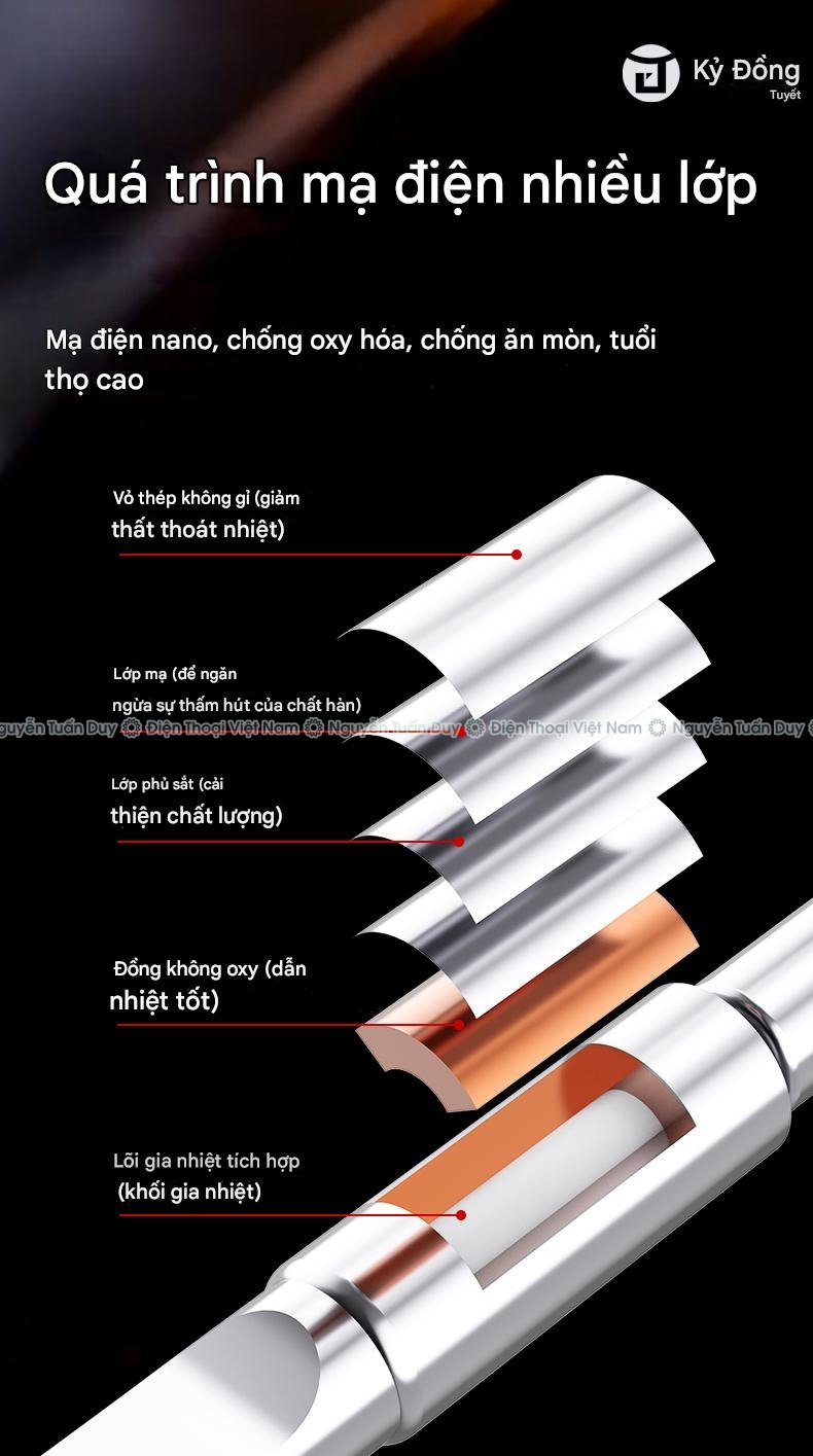 Mui han C210 JTX (16) Mũi Hàn C210 JTX Cong Thẳng Dao