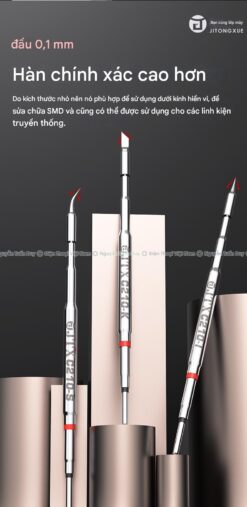 Mũi Hàn C210 JTX Cong Thẳng Dao