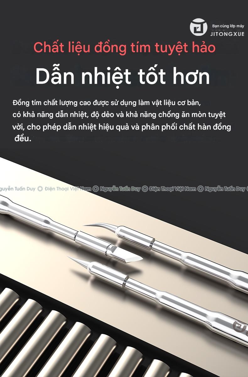 Mui han C210 JTX (18) Mũi Hàn C210 JTX Cong Thẳng Dao