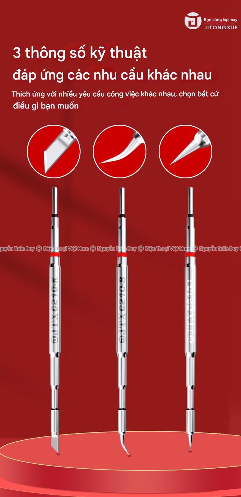 Mui han C210 JTX (19) Mũi Hàn C210 JTX Cong Thẳng Dao