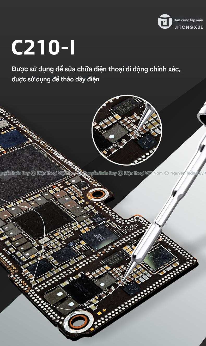 Mui han C210 JTX (2) Mũi Hàn C210 JTX Cong Thẳng Dao