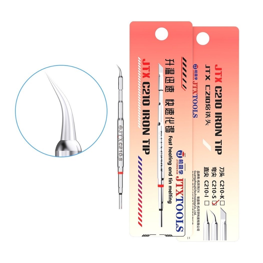 C210 JTX - 2 Mũi Hàn C210 JTX Cong Thẳng Dao